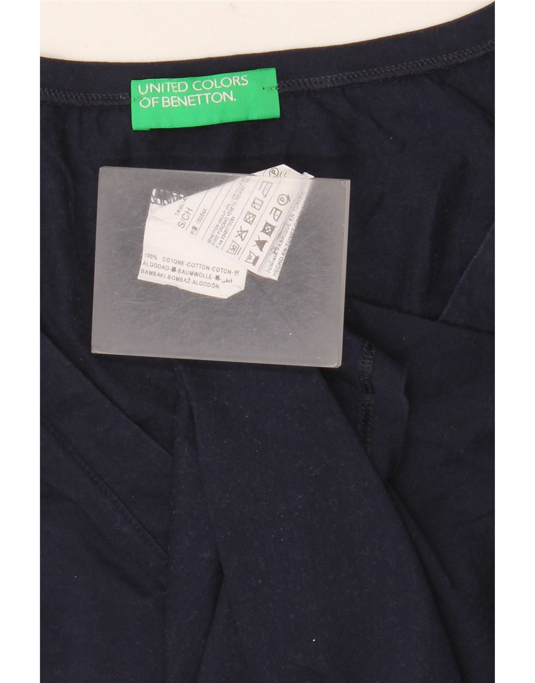 Damska kamizelka Benetton Top UK 10 Small, granatowa, bawełniana