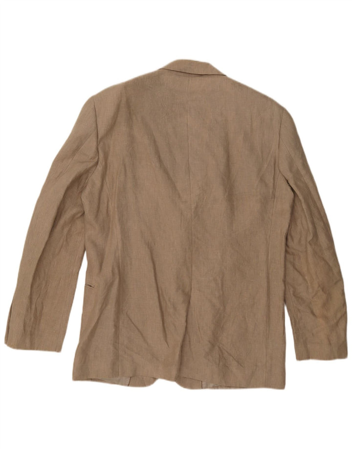 Męska marynarka zapinana na 2 guziki John Lewis UK 42 XL Beżowa lniana