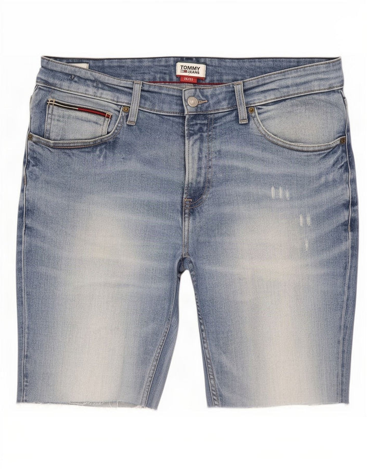 Męskie spodenki jeansowe Tommy Hilfiger Thavar Slim W33 Średnioniebieskie bawełniane