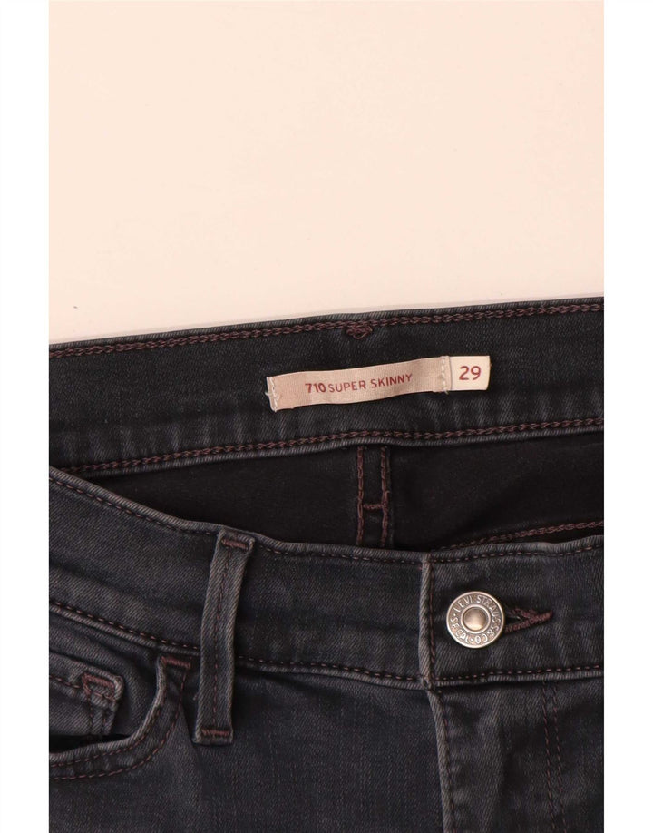 Damskie jeansy Levi's 710 Super Skinny W29 L31 Szare