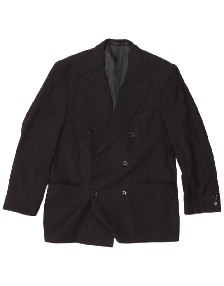 Marks & Spencer Męska marynarka dwurzędowa UK 40, średni granat