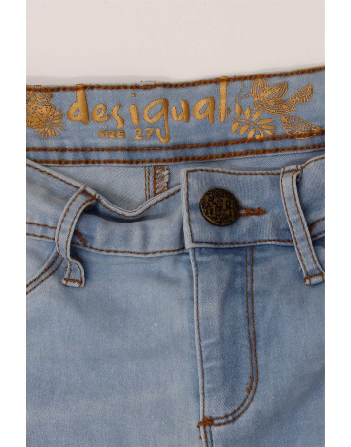 Damskie jeansy Skinny Desigual W27 L31 niebieskie