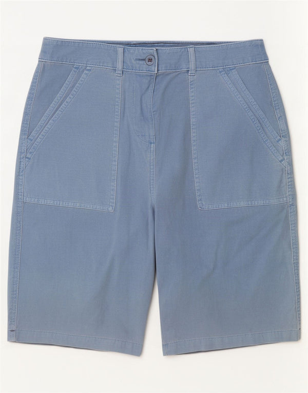 White Stuff Womens Chino Shorts UK 10 Small W28 Blue Cotton