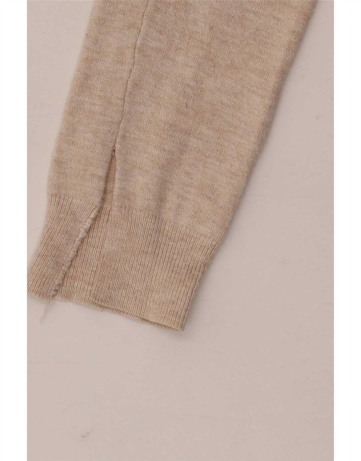 Marks & Spencer Damski sweter kardigan UK 10 Small Beżowa Wiskoza