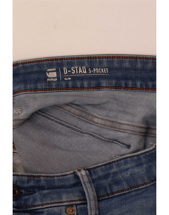 Męskie jeansy slim G-Star W30 L30 Niebieskie
