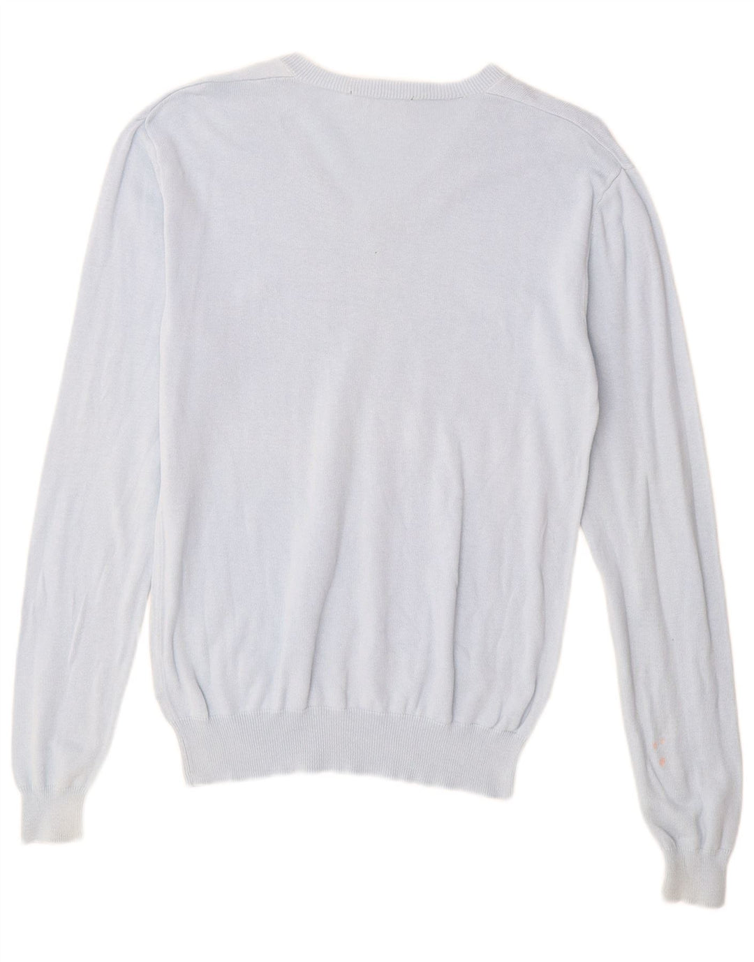 Sweter damski French Connection z dekoltem w kształcie litery V, UK 14, średni niebieski, bawełniany