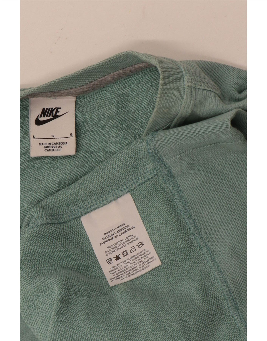 Męski sweter NIKE, duży, niebieski, bawełniany