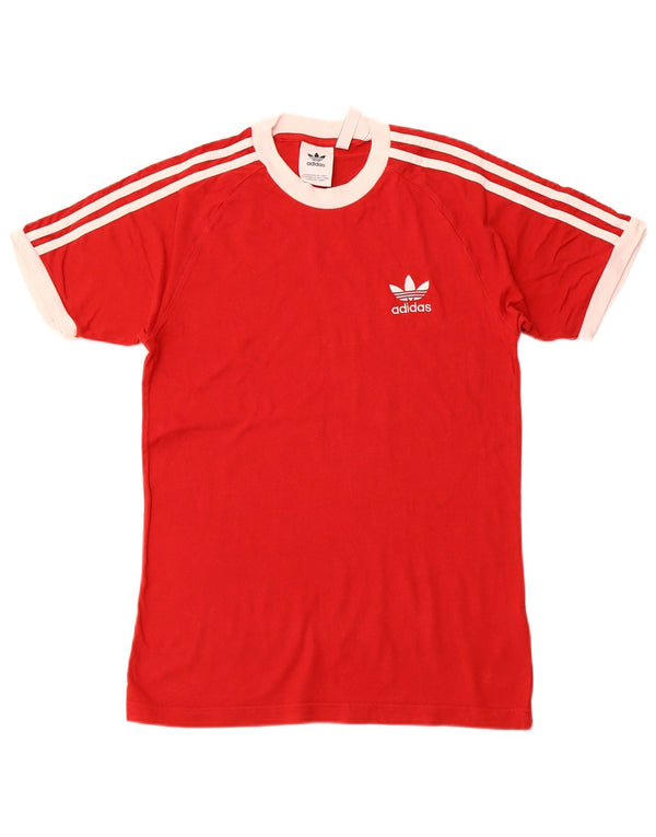 T-shirt męski ADIDAS Top XS, czerwony, bawełniany