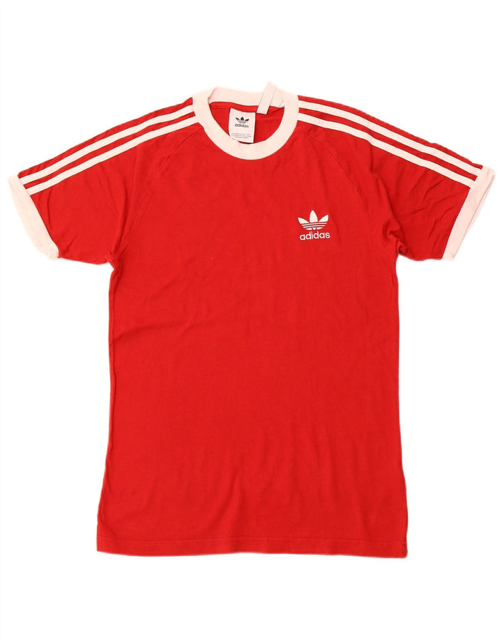 T-shirt męski ADIDAS Top XS, czerwony, bawełniany