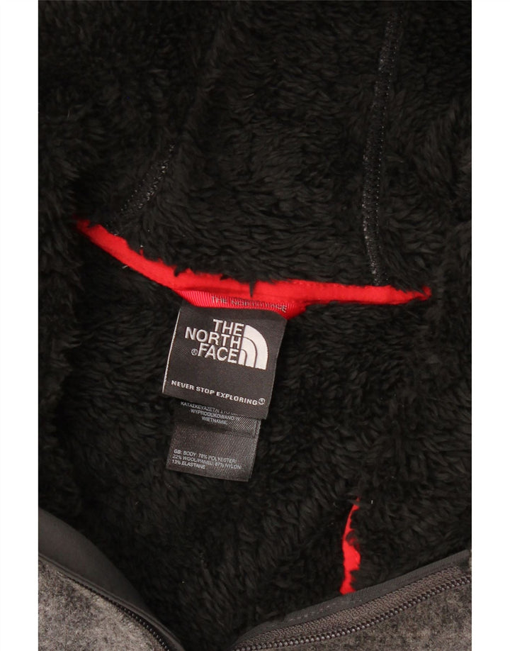 Męska dzianinowa kurtka Sherpa z kapturem THE NORTH FACE UK 42 XL, szara, nakrapiana