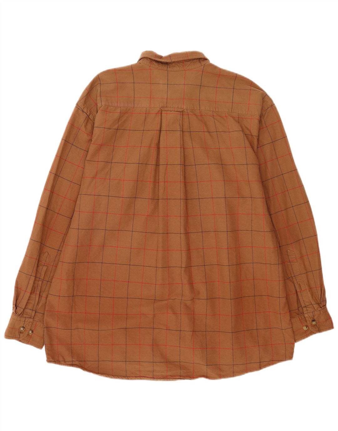 Koszula męska Orvis, duża, bawełniana w brązową kratkę