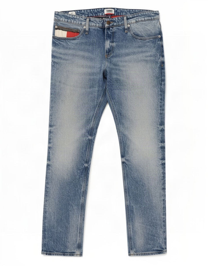 Damskie jeansy slim Tommy Hilfiger W36 L32 Niebieskie bawełniane