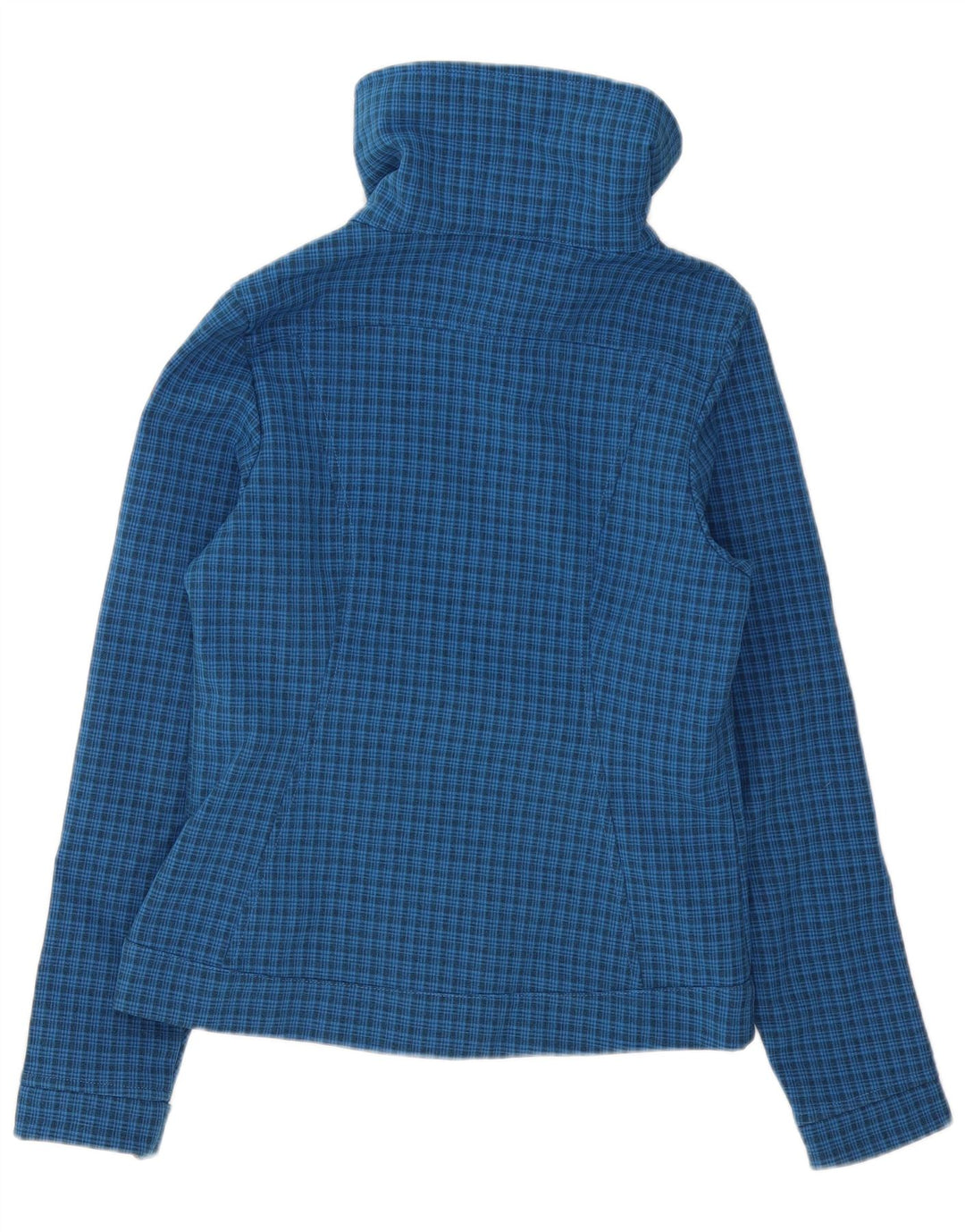 Damska kurtka wiatrówka The North Face UK 10 w małą niebieską kratkę, poliester