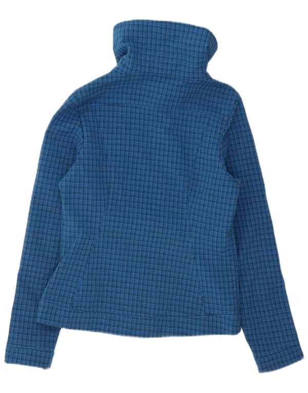 Damska kurtka wiatrówka The North Face UK 10 w małą niebieską kratkę, poliester