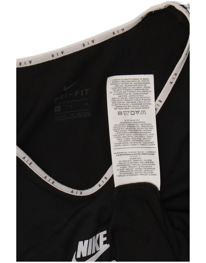 Damska koszulka NIKE Dri Fit z grafiką Top UK 10, mały, czarny poliester