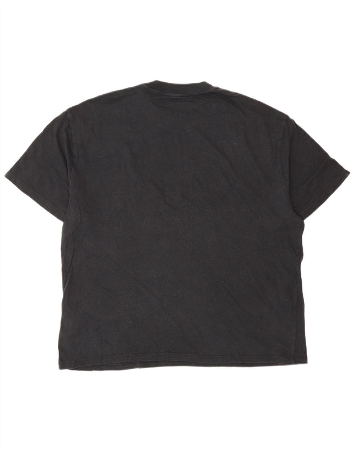 T-shirt męski Abercrombie & Fitch, średni czarny, bawełniany