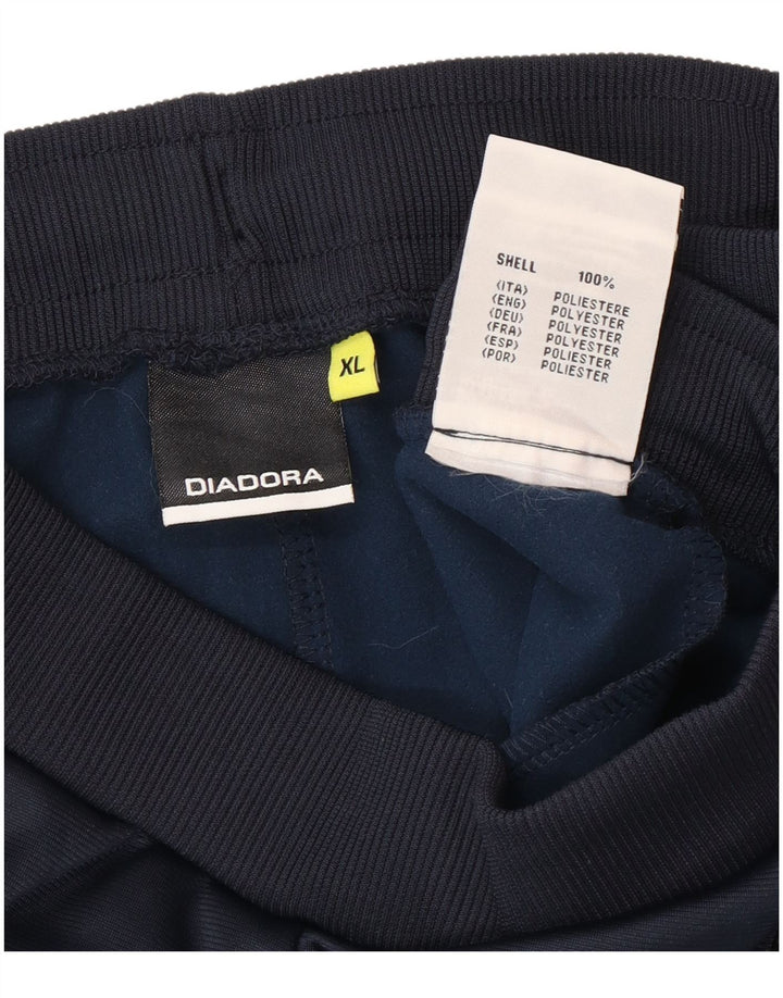 Męskie spodnie dresowe Diadora XL, granatowe, poliestrowe