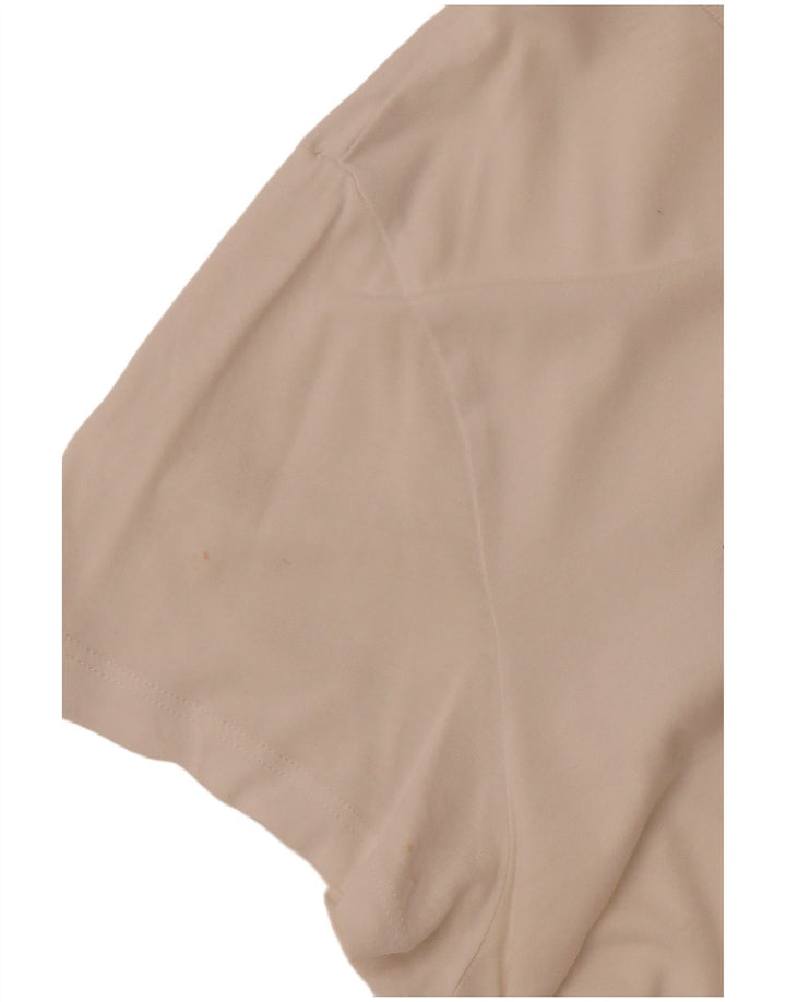 Damska koszulka z grafiką LEVI'S Top UK 12 Średnia biała bawełna