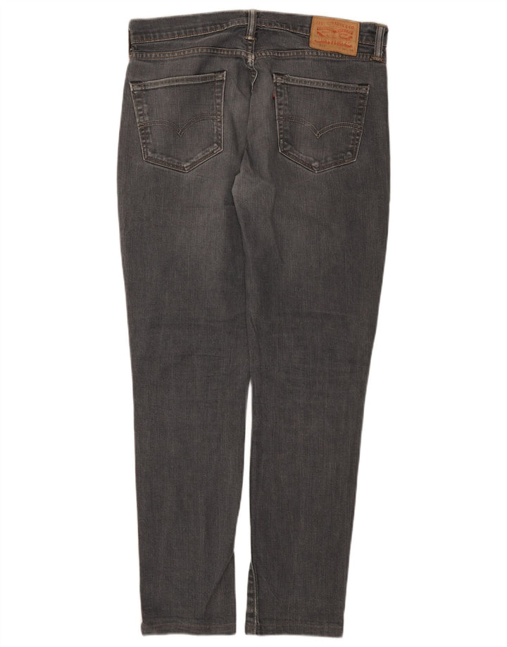 Męskie jeansy Levi's 511 Slim W34 L30 Szara bawełna