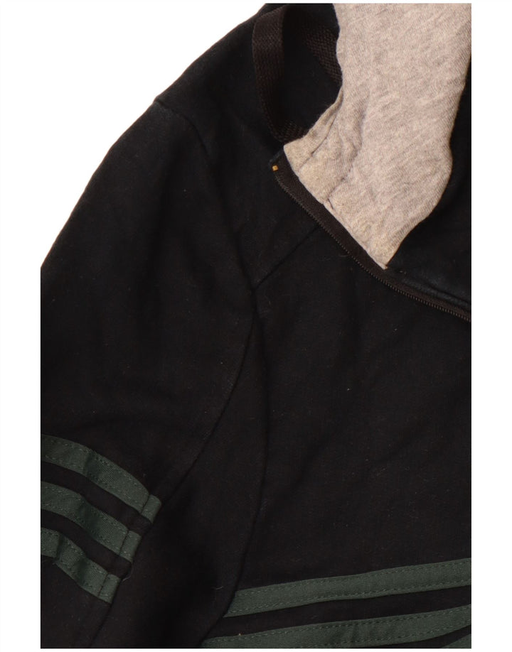 Męski sweter z kapturem ADIDAS z grafiką i zamkiem błyskawicznym UK 40/42 Średni granatowy