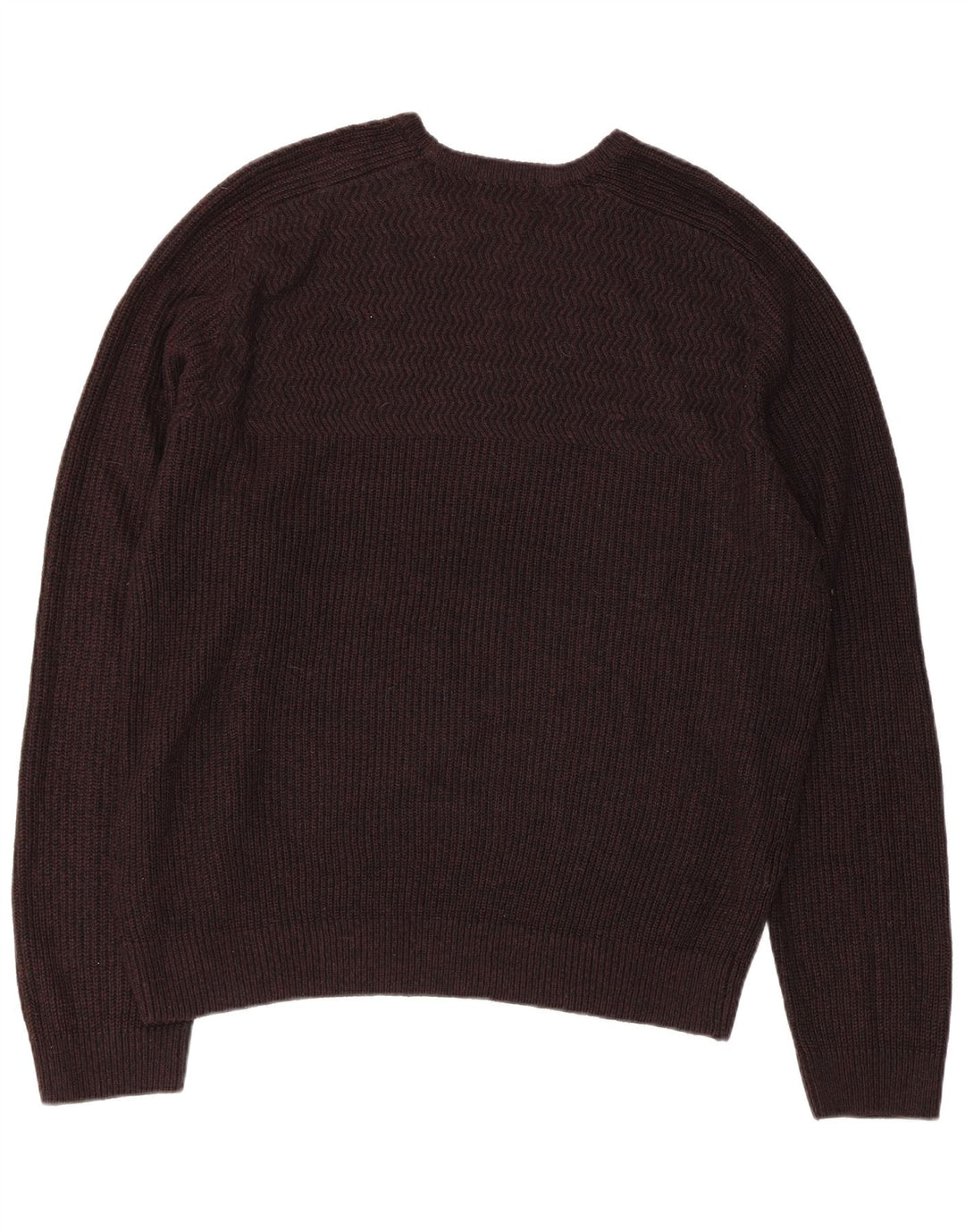 Marks & Spencer Męski sweter z okrągłym dekoltem XL, brązowy, akrylowy