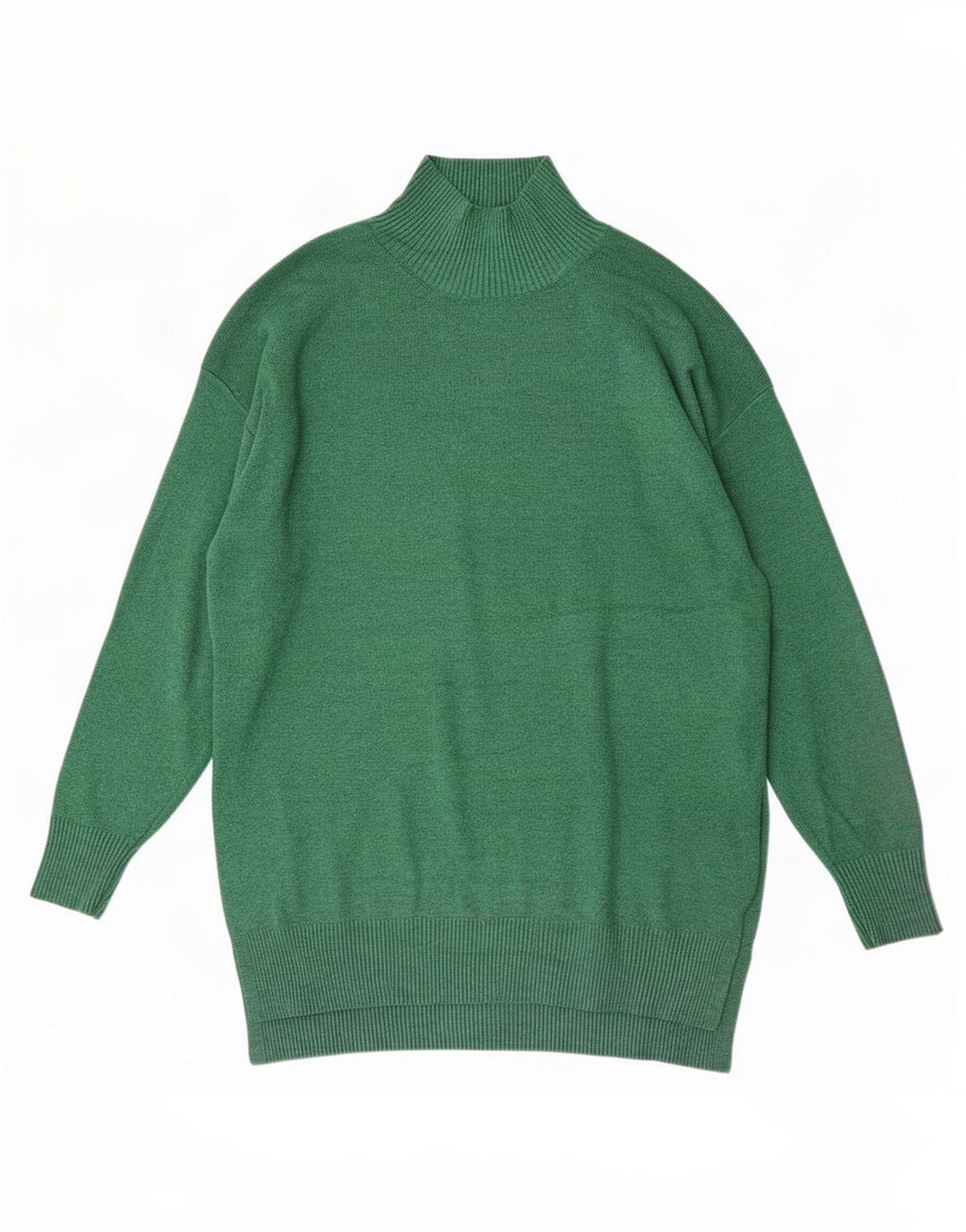Marks & Spencer Damski sweter z golfem, UK 14, średni zielony