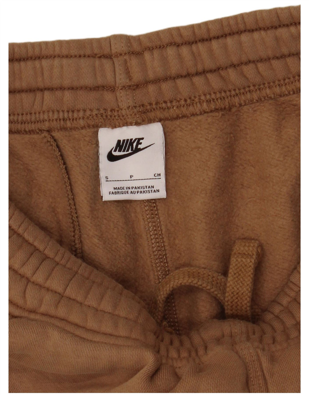 Męskie spodnie dresowe Nike, małe, beżowe, bawełniane