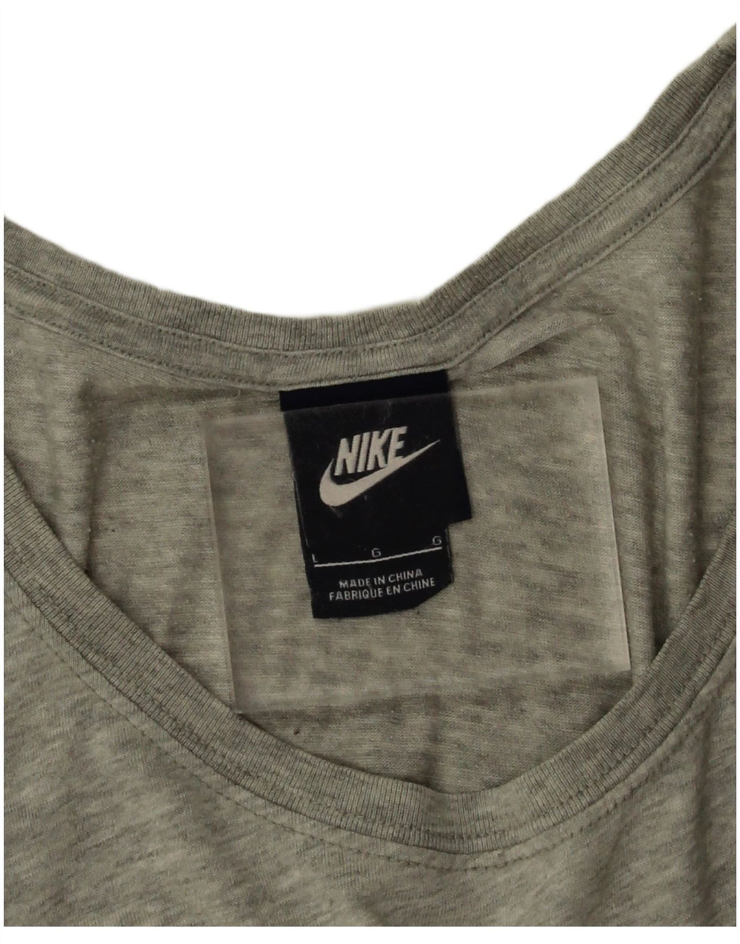 Damska koszulka Nike Oversized Graphic Top UK 16, duża, szara, nakrapiana