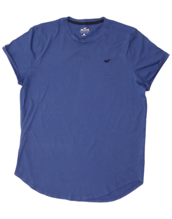 T-shirt damski Hollister Top UK 18 XL, niebieski, bawełniany