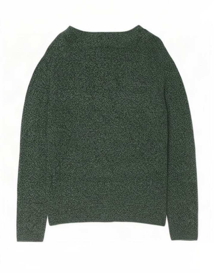 Męski sweter zapinany na guziki Zara, średnio zielony, nakrapiany