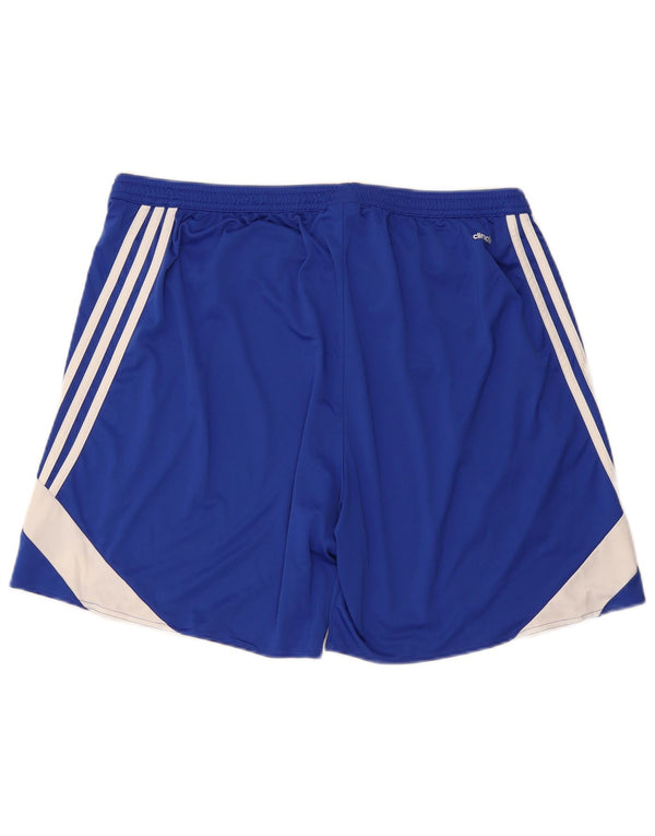 Męskie spodenki sportowe Adidas Climalite 2XL Niebieski poliester z blokami kolorów