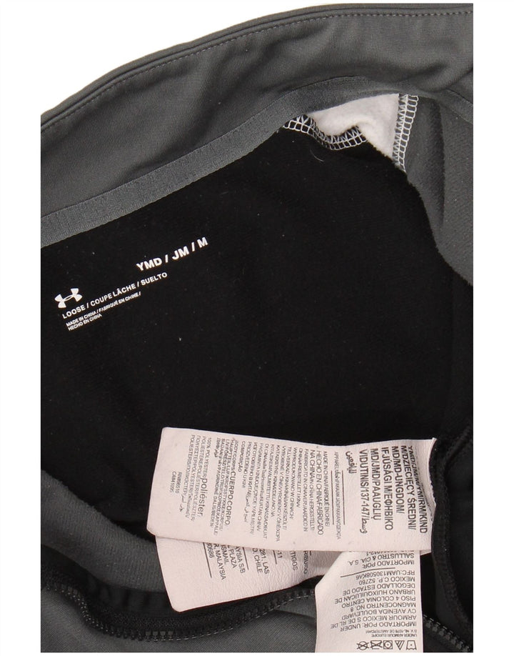 Chłopięca bluza dresowa UNDER ARMOUR 9-10 lat, średnia czarna, z blokami kolorów