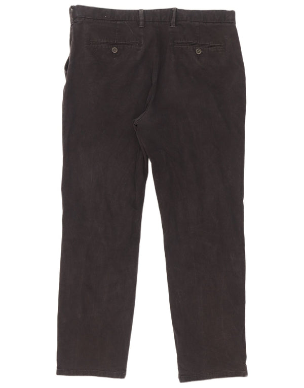 Marks & Spencer Męskie proste spodnie chino W36 L31 Granatowa bawełna