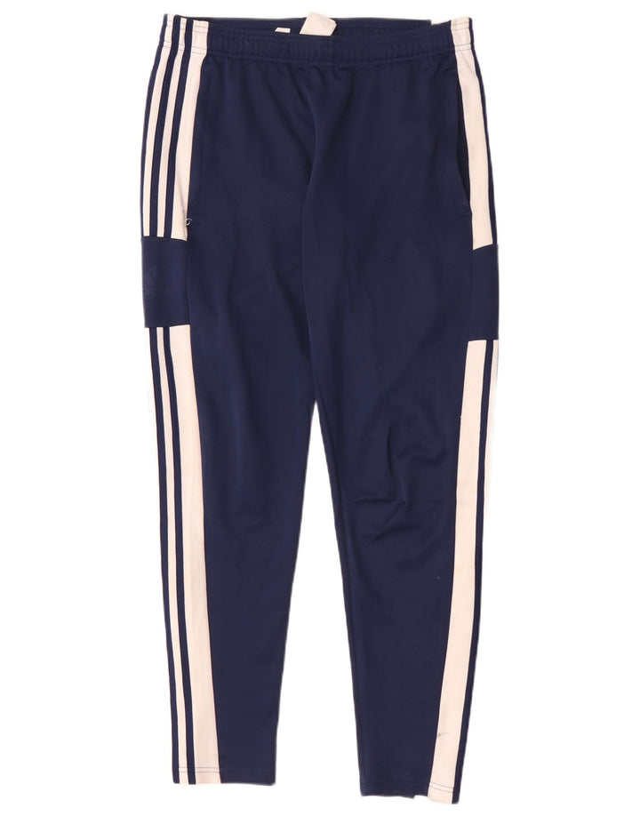 Męskie spodnie dresowe Adidas Aeroready, średnio-granatowe, z blokami kolorów