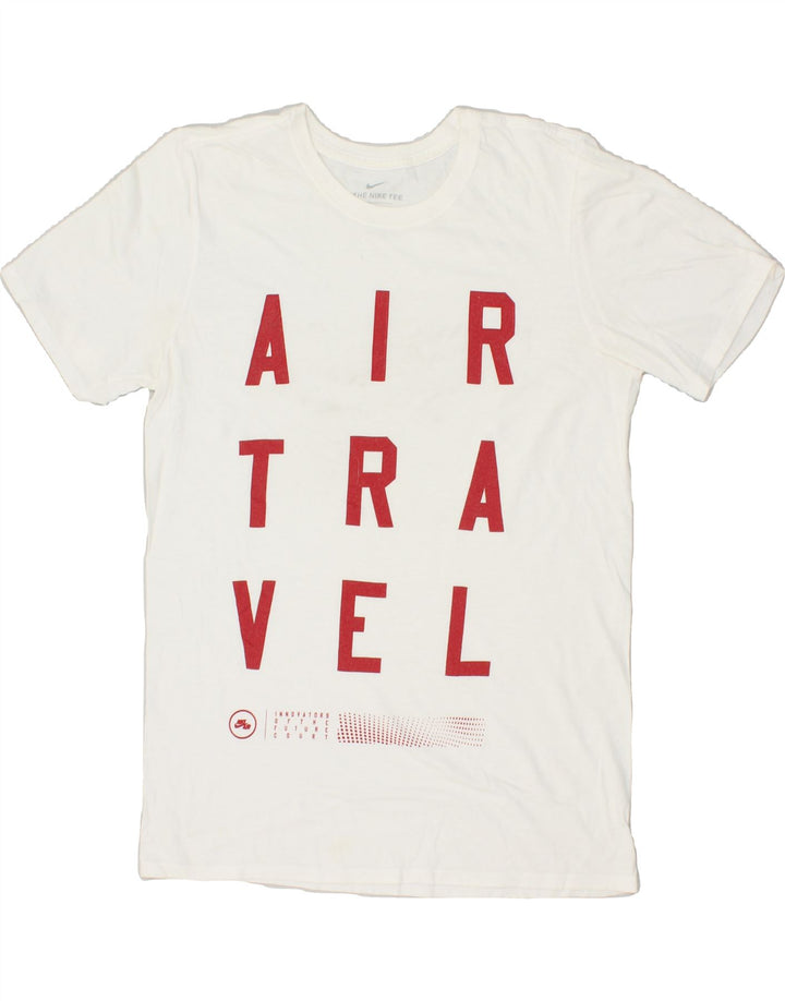 NIKE Mens Graphic T-Shirt Top Small White | Vintage Nike | Thrift | Second-Hand Nike | Used Clothing | Messina Hembry 