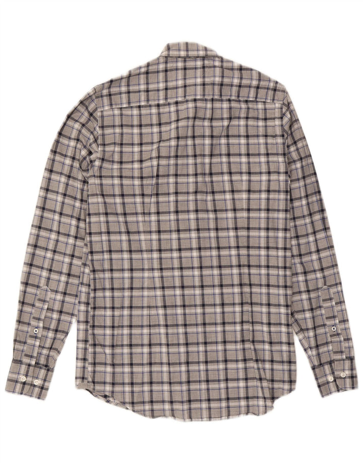 Męska koszula slim fit Tommy Hilfiger w małą szarą kratkę, bawełniana