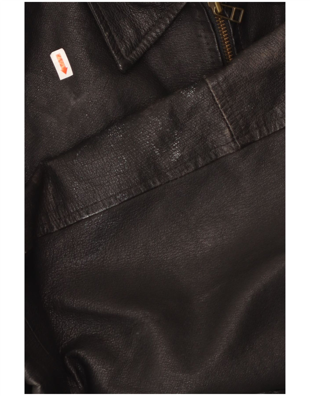 Męska kurtka skórzana MILAN UK 40, duża czarna skóra