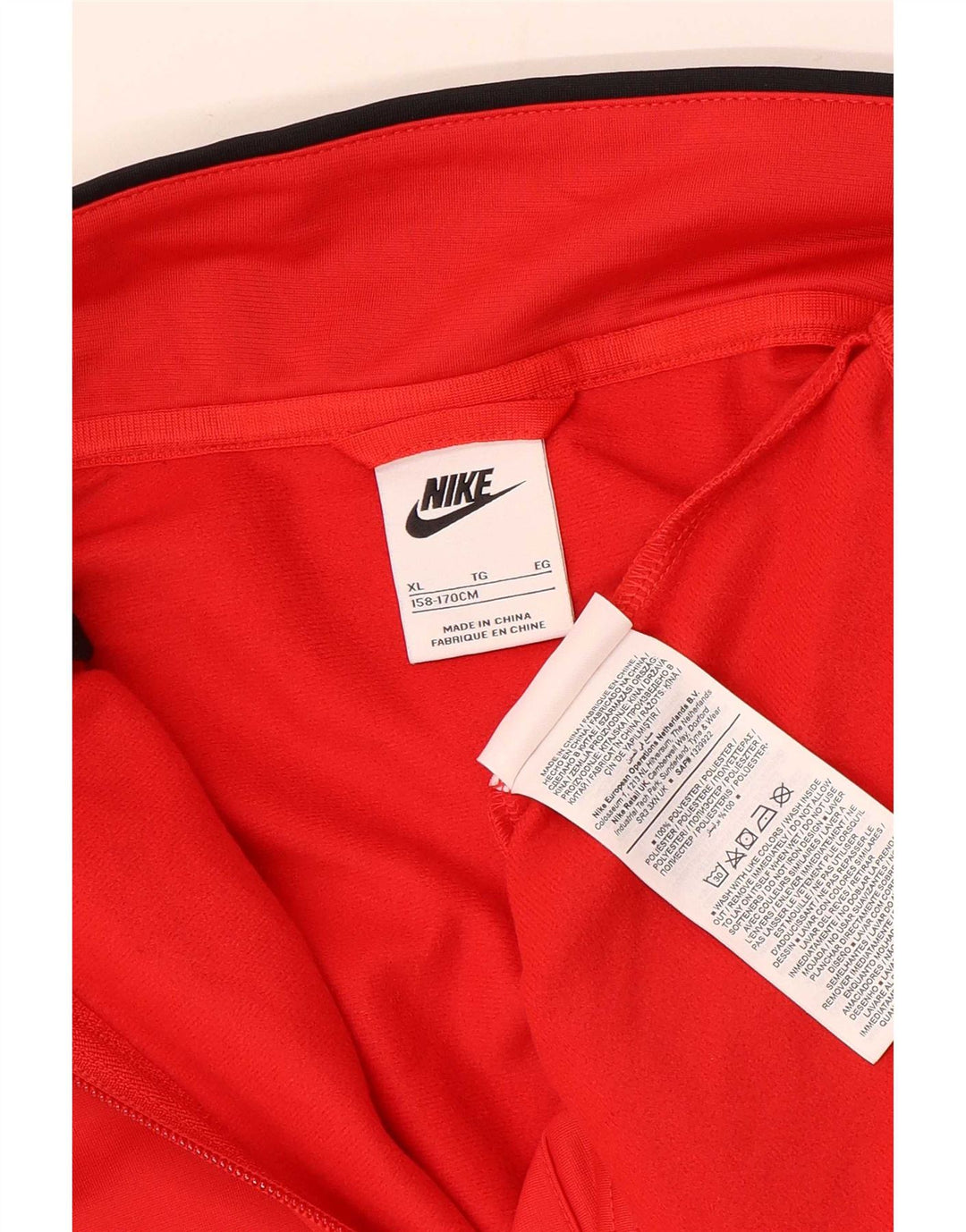 Chłopięca kurtka dresowa Nike 13-14 lat XL, czerwony, kolorowy poliester