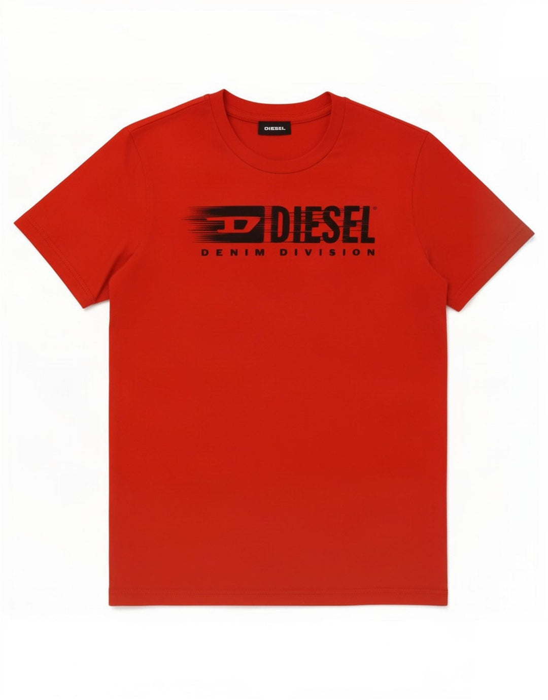 Chłopięcy T-shirt z grafiką Diesel, 9-10 lat, czerwona bawełna