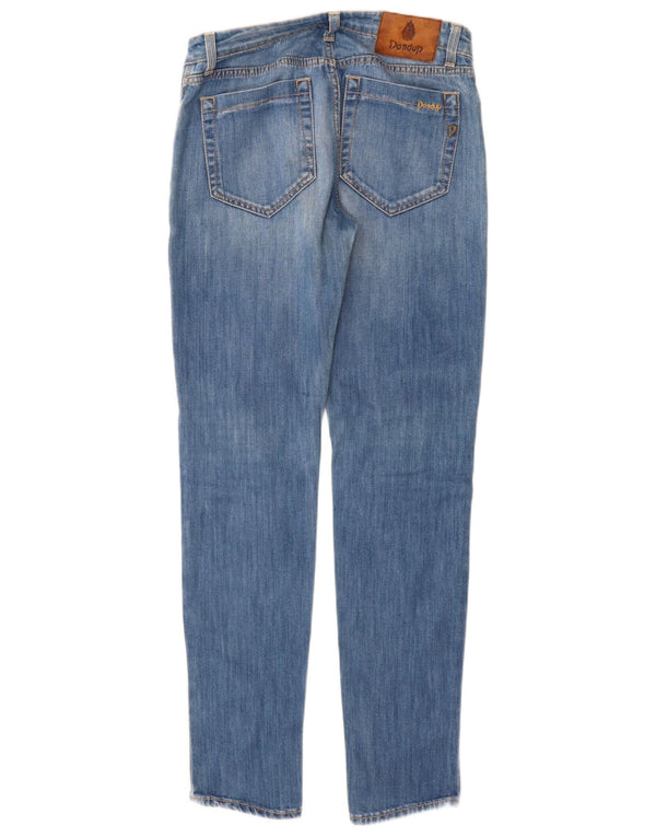 DONDUP Damskie jeansy slim W30 L32 Niebieskie bawełniane