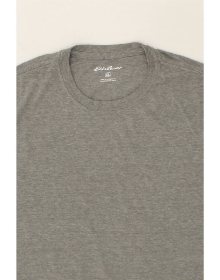 EDDIE BAUER Mens T-Shirt Top XL Grey Cotton Vintage Eddie Bauer and Second-Hand Eddie Bauer from Messina Hembry 