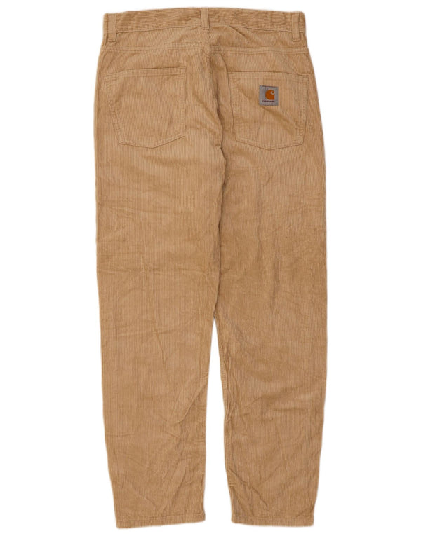 Męskie spodnie sztruksowe CARHARTT Wip Slim W30 L29 Beżowa bawełna