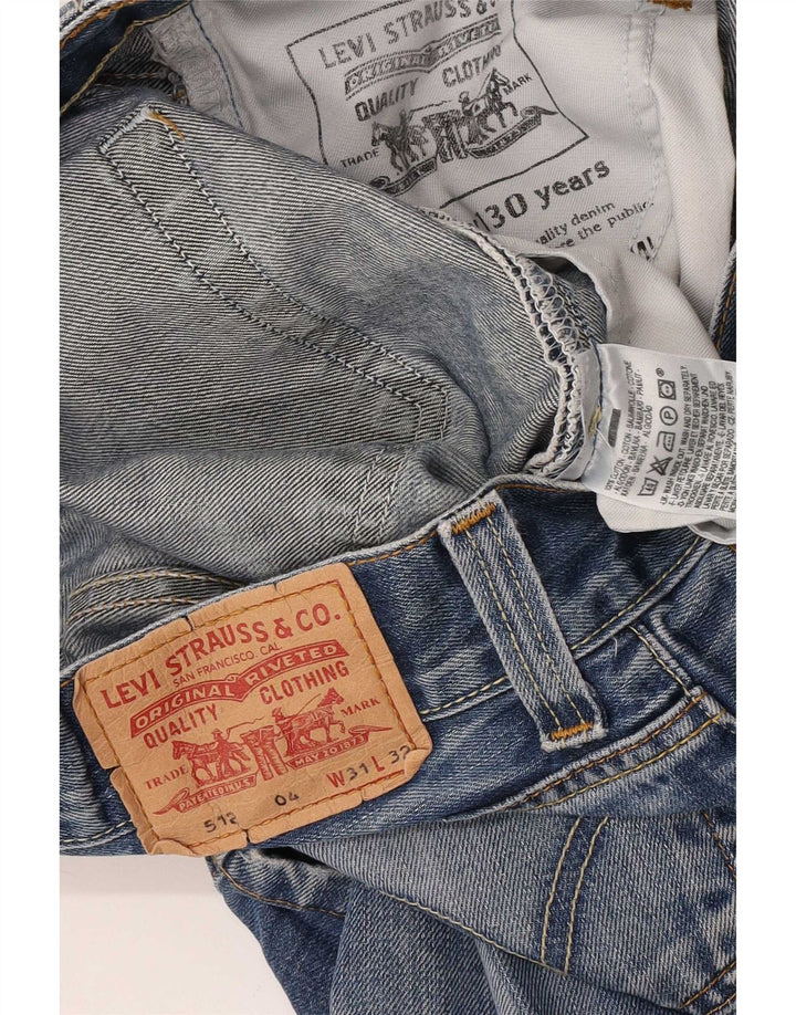 Męskie jeansy Levi's 512 Bootcut W31 L28 Niebieska bawełna