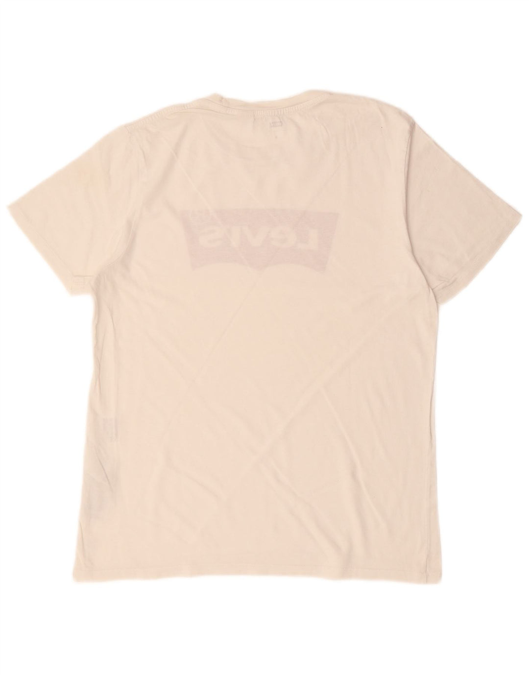 Męska koszulka z grafiką LEVI'S, średnia, biała, bawełniana