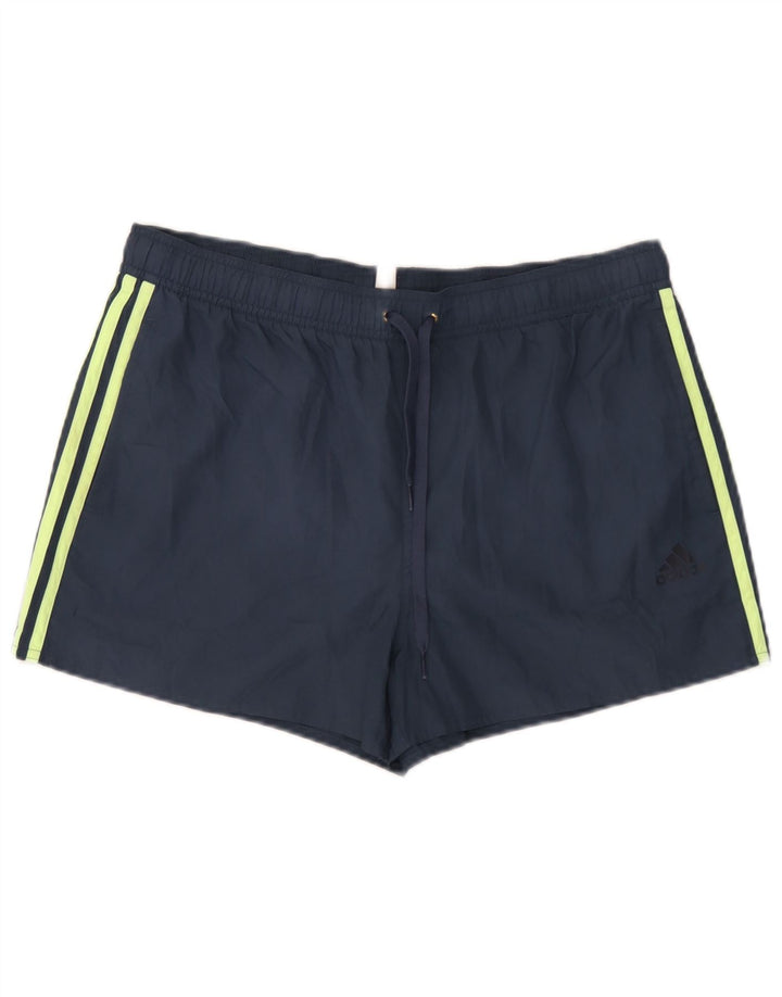 Męskie spodenki sportowe Adidas, duże, granatowe