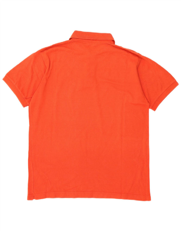 Męska koszulka polo KAPPA, duża, pomarańczowa, bawełniana