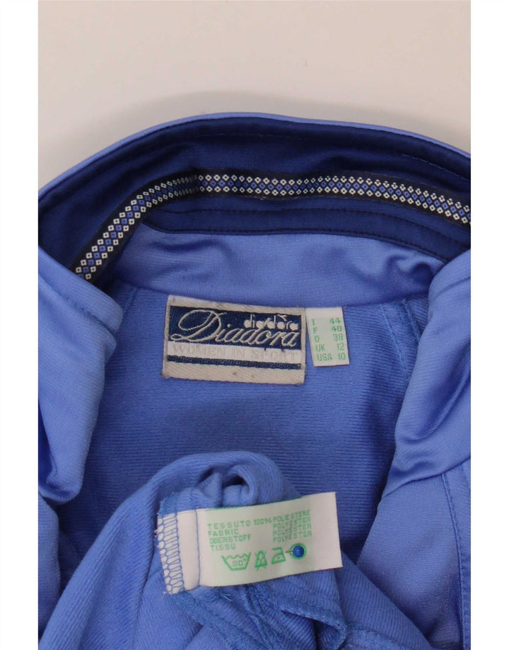 Damska bluza dresowa typu oversize Diadora UK 12 w kolorze średnioniebieskim