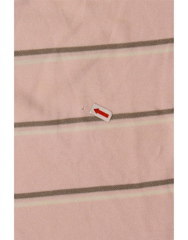 Chłopięca koszulka polo Fred Perry 12-13 lat, duża, różowa, bawełniana w paski