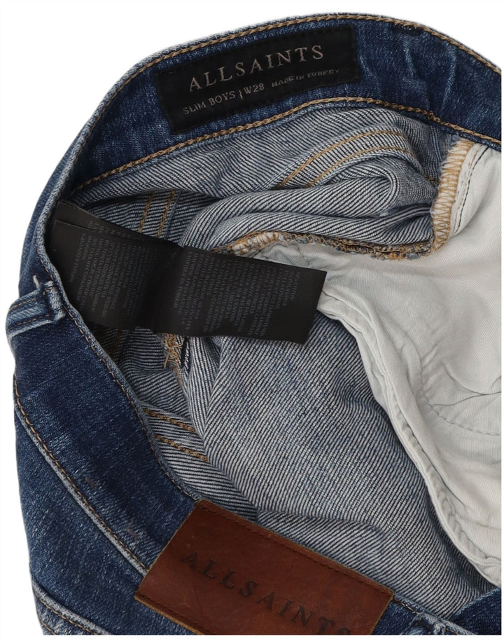 Jeansy damskie All Saints W28 L28 Niebieskie bawełniane