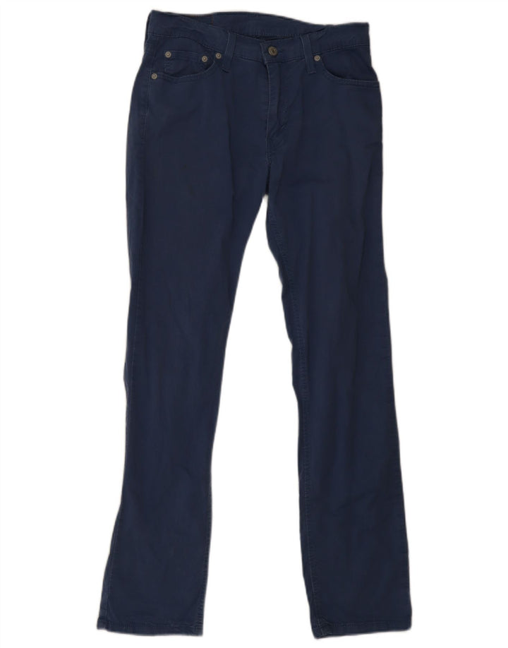 Męskie spodnie Levi's 511 Slim Casual W30 L32 Niebieska bawełna